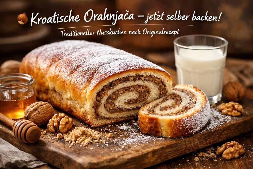 Rezept für kroatischen Nusskuchen Orahnjaca