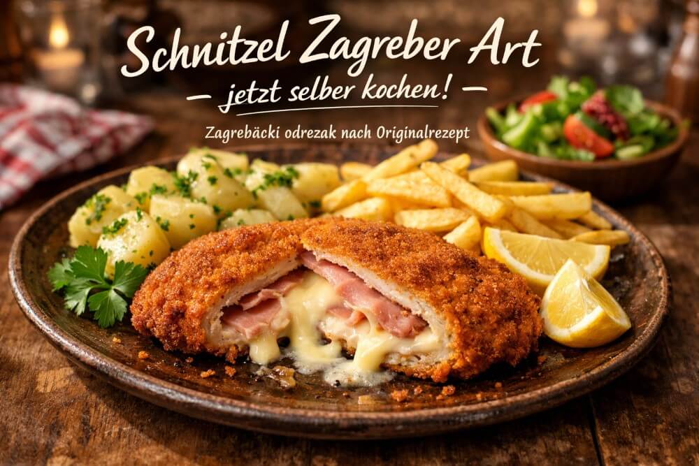 Rezept für Schnitzel Zagreber Art