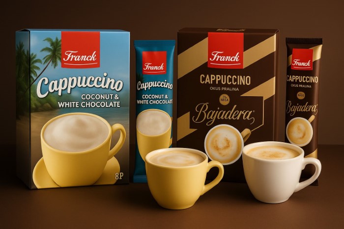 Franck Cappuccino mit Pralina Bajadera & Kokos & Weißer Schokolade