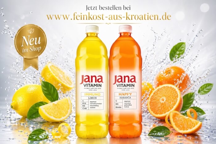 Jana Vitamin Orange und Zitrone 1,5L aus Kroatien