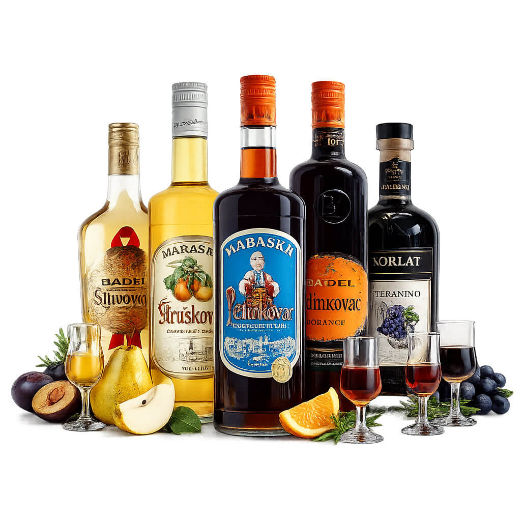 Kroatische Spirituosen, Liköre und Schnäpse